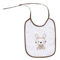 Interbaby slabbetje Konijn junior 25 x 20 cm katoen - thumbnail