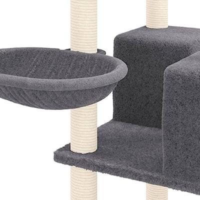 VidaXL Kattenmeubel met sisal krabpalen 167 cm donkergrijs