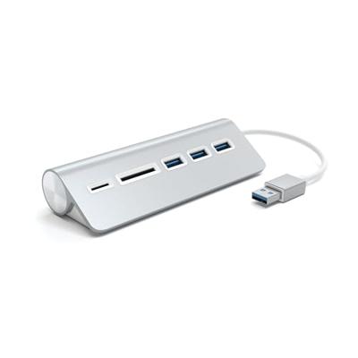 Satechi ST-3HCRS USB-combi-hub Zilver