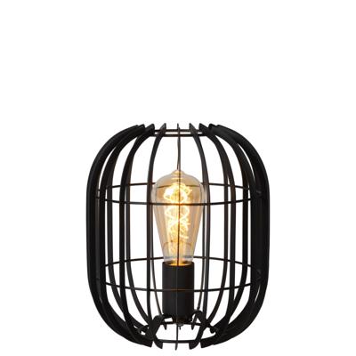 Lucide REDA - Tafellamp - Ø 22 cm - 1xE27 - Zwart