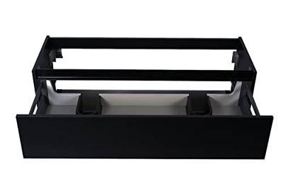 Wiesbaden Onderkast Marmaris 2 Laden En Uitsparingen 120 cm Exclusief Topblad Mat Zwart