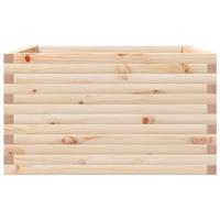 VidaXL Plantenbak 80x80x45,5 cm massief grenenhout - thumbnail