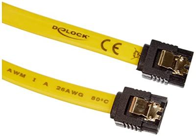 Delock HDD Aansluitkabel 0.3 m Geel