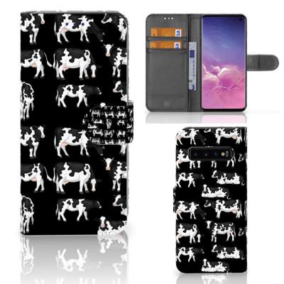 Samsung Galaxy S10 | Telefoonhoesje | Met pasjeshouder | Koetjes Samsung Galaxy S10 | Telefoonhoesje | Met pasjeshouder | Koetjes