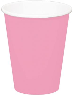 Bekers baby roze - 8 stuks