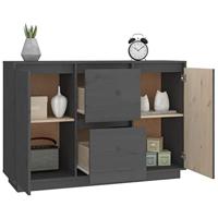 Dressoir 111x34x75 cm massief grenenhout grijs - thumbnail