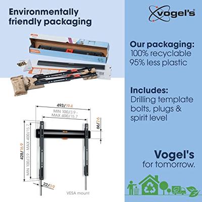 Vogel&apos;S TVM 3405 Vaste tv-beugel TV beugel Zwart