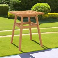 Bijzettafel 45x45x60 cm massief acaciahout - thumbnail