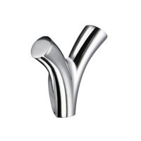 Smedbo Dubbele Handdoekhaak 8.2x3.5x7.6 cm Gepolijst Zink Chroom - thumbnail