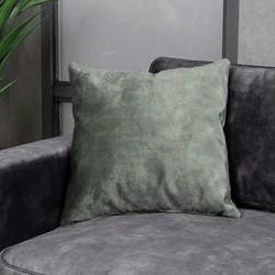 Bronx71 Sierkussen Beau velvet donkergroen 45 x 45 cm