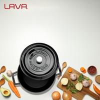 LAVA Trendy Braadpan rond - Ø240mm - 4.49Ltr - Zwart/Zwart - thumbnail