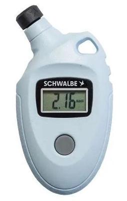 Schwalbe , airmax pro air pressure gauge, weee-reg.no. de95299600, light blue, inclusive adapter für click valve ventile, (herst.-nr. 6010.02)