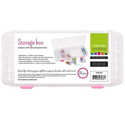 Vaessen Creative • opbergbox 28 potjes