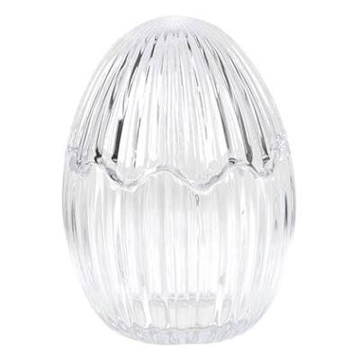 Clayre & Eef Glazen potje Ei Ø 9x12 cm Glas Potje Clayre & Eef Glazen potje Ei Ø 9x12 cm Glas Potje