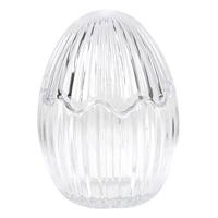 Clayre & Eef Glazen potje Ei Ø 9x12 cm Glas Potje - thumbnail