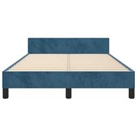 Bedframe zonder matras 120x190 cm fluweel donkerblauw - thumbnail