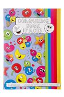 LG-Imports Kleurboek met stickervel lachgezicht - thumbnail