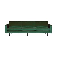 WOOOD Bank 3-zits 'Rodeo' Velvet, 277cm, kleur Forest Green - thumbnail