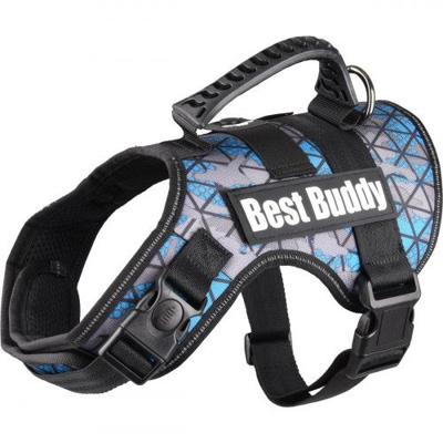 Hondentuig Best Buddy Uranus Blauw M 60 - 80 cm x 38 mm Flamingo Blauw