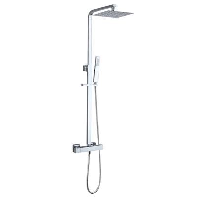 Wiesbaden Regendouche Rombo Eco Twenty Opbouwset Thermostaatkraan 20 cm Chroom