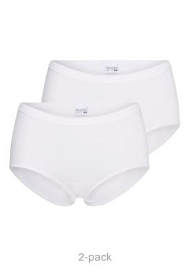 2-pak dames slip - midi comfort - badstof kruisje - Dames onderbroek - dames ondergoed