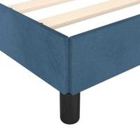 Bedframe met hoofdeinde fluweel donkerblauw 90x200 cm - thumbnail