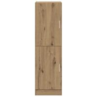 Keukenkast 38x41,5x131,5 cm bewerkt hout artisanaal eiken - thumbnail