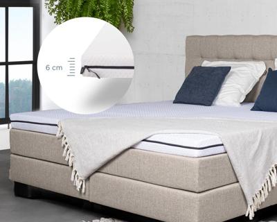 Matrastopper 6cm + gratis kussens. Topper met 2 beslaapbare zijden. Felman Topdekmatras 80x200 Matrastopper 6cm + gratis kussens. Topper met 2 beslaapbare zijden. Felman Topdekmatras 80x200