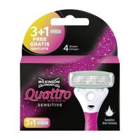Wilkinson Quattro woman sensitive mesjes 3 + 1 4 Stuks - thumbnail
