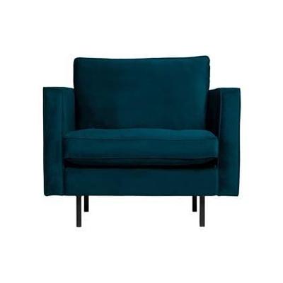WOOOD Fauteuil 'Rodeo' Velvet, kleur Blauw