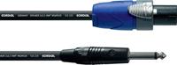 Cordial Luidspreker Kabel [1x SPK-stekker - 1x Jackplug male 6,3 mm] 2 x 2.5 mm² 10.00 m Zwart - thumbnail
