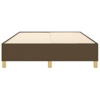 Boxspring bed stof donkerbruin 140x200 cm - thumbnail
