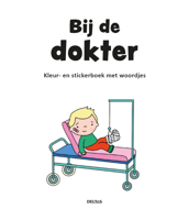 Kleur- en stickerboek met woordjes - Bij de dokter - thumbnail