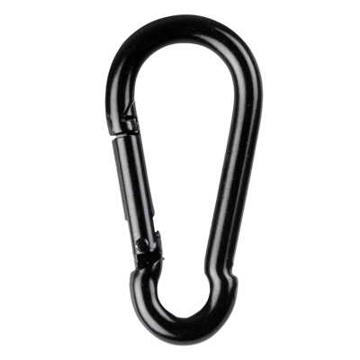 Wentex Karabijnhaak 6 x 60 mm zwart 10 stuks Wentex Karabijnhaak 6 x 60 mm zwart 10 stuks