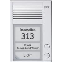 Auerswald TFS-dialoog 202, deurintercom 2-knops voor A/B aluminium - thumbnail