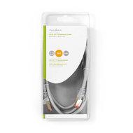 CAT6 S/FTP-Netwerkkabel | RJ45 (8P8C) Male - RJ45 (8P8C) Male | 2,0 m | Grijs CAT6 S/FTP-Netwerkkabel | RJ45 (8P8C) Male - RJ45 (8P8C) Male | 2,0 m | Grijs