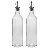 Olie en azijnset Vivalto Transparant Glas Siliconen Kristal 500 ml 5,7 x 29,5 x 5,7 cm 12 x 31 x 6 cm 2 Stuks - thumbnail