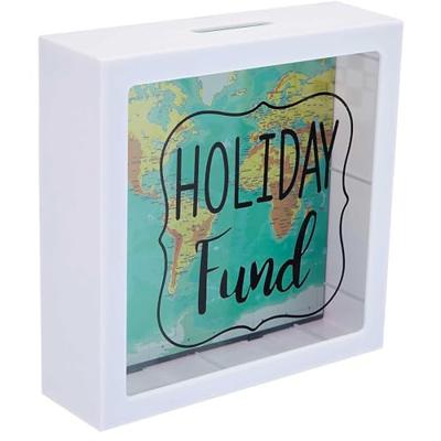 Witte Plastic Vakantie Spaarpot