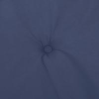 Stoelkussens 6 st hoge rug stof marineblauw - thumbnail