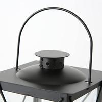 Boltze Home Lantaarn zwart metaal 17x30cm - thumbnail