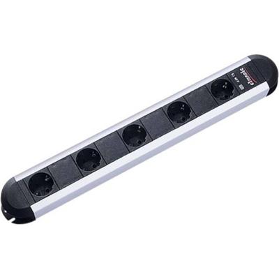 BACHMANN PRIMO stekkerdoos 5x geaard contact, aluminium, afstand stopcontacten 85mm, 1,75 m BACHMANN PRIMO stekkerdoos 5x geaard contact, aluminium, afstand stopcontacten 85mm, 1,75 m