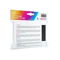 Gamegenic: Matte Double Sleeving Pack Clear/Black (2x100 Sleeves) - thumbnail