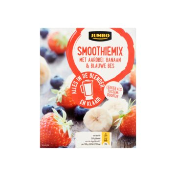 Jumbo Smoothiemix Aardbei, Banaan & Blauwe Bes 250 g