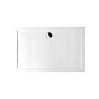 Douchebak Gegoten Marmer Sapho Karia 110x80x4 cm Rechthoek Wit - thumbnail