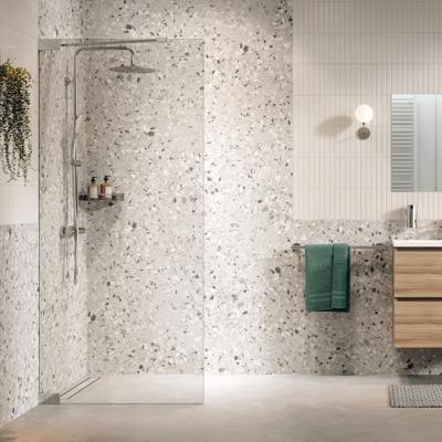 Inloopdouche Sealskin Pure Type A3 120x200 cm Helder Glas Antikalk Zilver Hoogglans