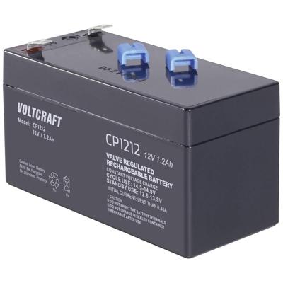 VOLTCRAFT CE12V/1,2Ah Loodaccu 12 V 1.2 Ah Loodvlies (AGM) (b x h x d) 97 x 58 x 43 mm Kabelschoen 4.8 mm Onderhoudsvrij