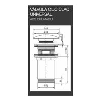 Filter EDM 01677 clic-clac ABS 23 x 160 mm - thumbnail