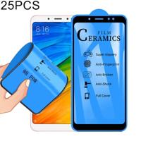 25 stuks 2.5 D volledige lijm volledige cover keramiek film voor Xiaomi Redmi Note 5 Pro/Redmi Note 5 - thumbnail