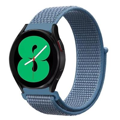 Sport Loop nylon bandje - Denim blauw - Garmin Vivoactive 6 / Vivoactive 5 / Vivoactive 3