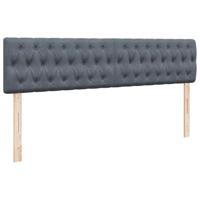 Ottoman bed met matras en LED's 160x200cm fluweel donkergrijs - thumbnail